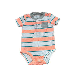 🔥🔥Carter's Orange and Gray Bodysuit One Piece